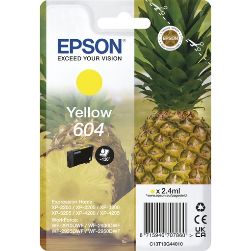 [757493] Epson ink cartridge yellow 604                       T 10G3
