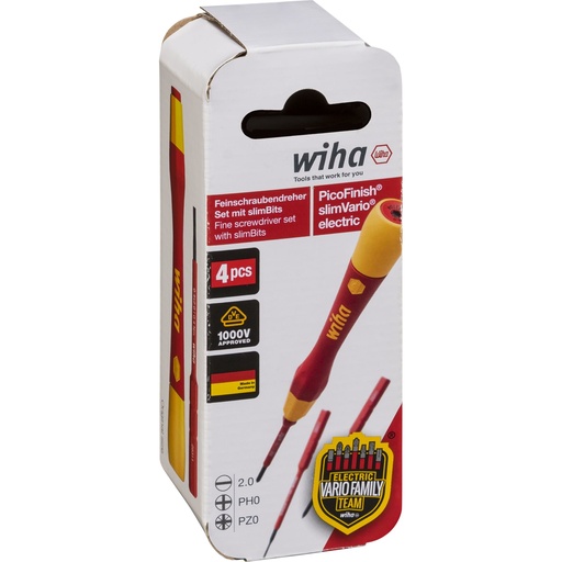 [812100] Wiha Fine Screwdriver Set SoftFinish