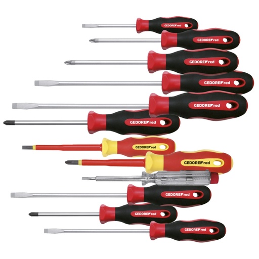 [820507] GEDORE red Screwdriver Set XXL 12-pieces