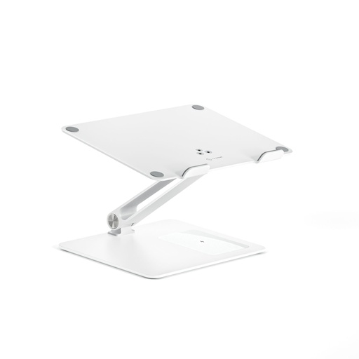 [171049] Alogic Elite Aluminum Laptop Stand Wireless Charger White