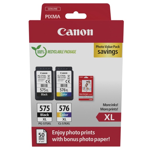 [826919] Canon PG-575 XL / CL-576 XL Photo Value Pack