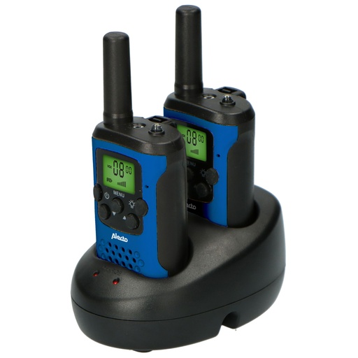 [143119] Alecto Walkie Talkie Set of 2, range 7 km, blue/black