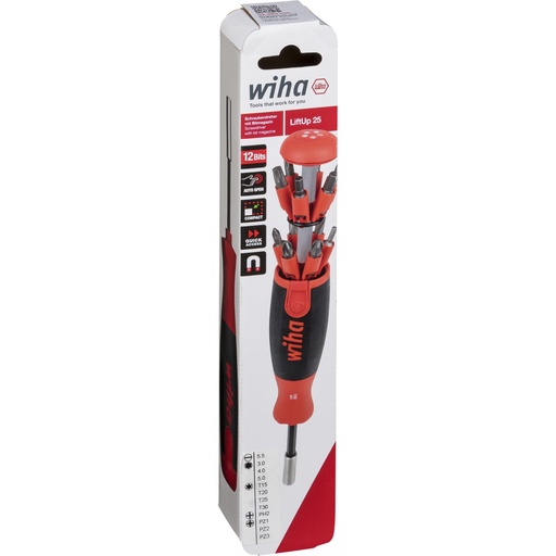 [897871] Wiha Schraubendreher mit Bit Magazin LiftUp 25 magnetisch