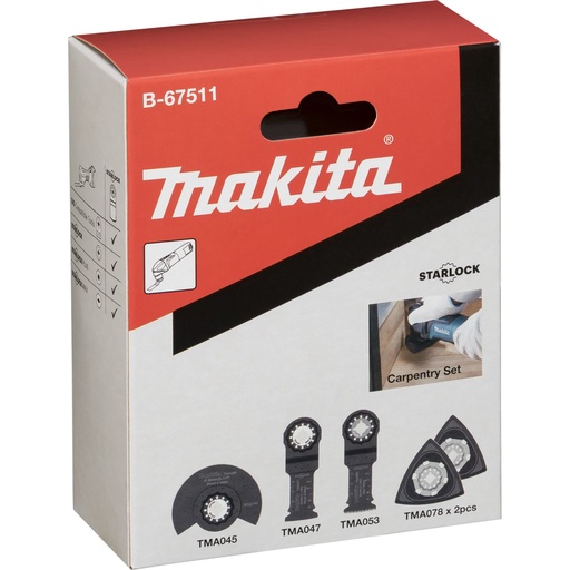 [145436] Makita Schreinerset 5Stk