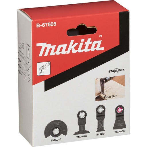 [145443] Makita Fussbodenset 2 4Stk