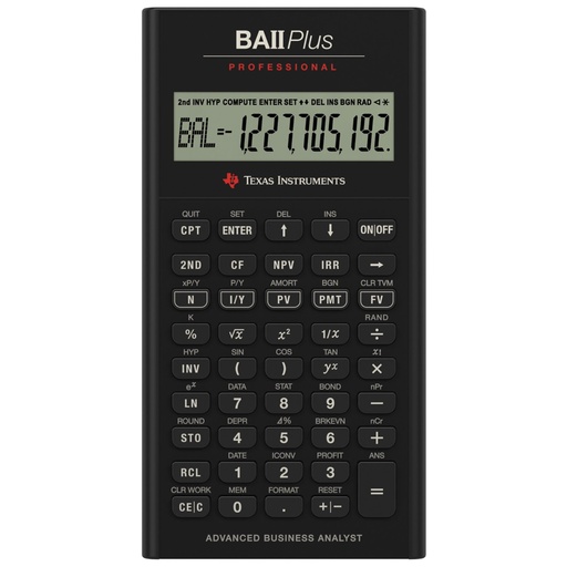 [819562] Texas Instruments BA II Plus Professional IIBAPRO/FC/3E12/A