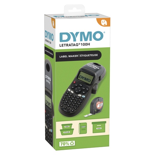 [102092] Dymo LetraTag LT-100 H black