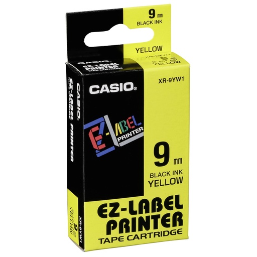 [306558] Casio XR-9 YW 9 mm black on yellow