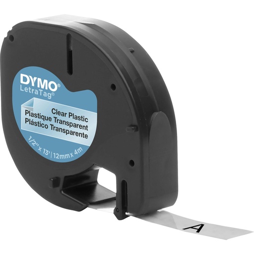 [601554] Dymo Letratag Band Plastik transparent 12 mm x 4 m