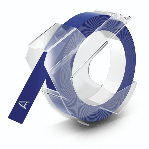 [601946] Dymo 3D Label Tape 9 mm x 3 m Plastic glossy blue