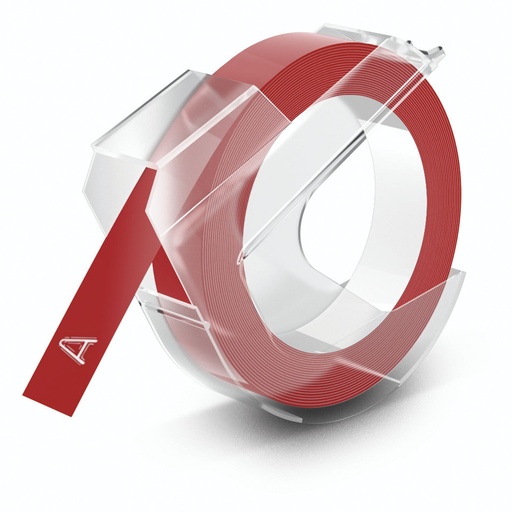 [601953] Dymo 3D Label Tape 9 mm x 3 m Plastic glossy red