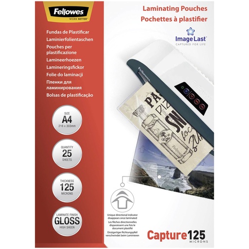 [838488] Fellowes ImageLast A4 125 micron   25-pack