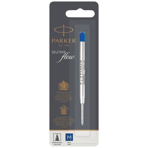 [259912] Parker Quinkflow Refill M blue Ballpoint Pen (Blister)