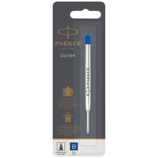 [259919] Parker Quinkflow Refill B blue Ballpoint Pen (Blister)