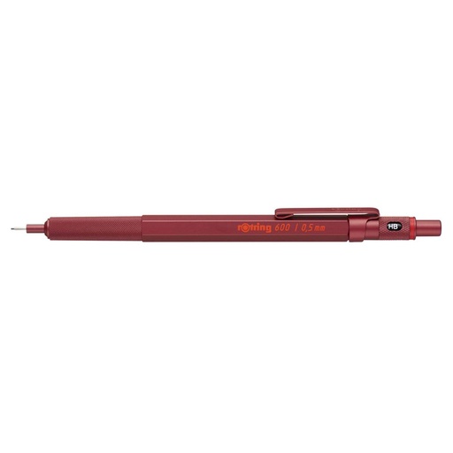 [541711] rotring 600 Mechanical Pencil metallic red 0,5 mm