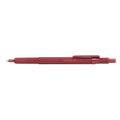[541732] rotring 600 Ballpoint Pen metallic red