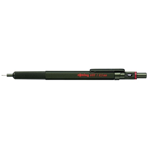 [541760] rotring 600 Mechanical Pencil metallic dark green 0,5 mm