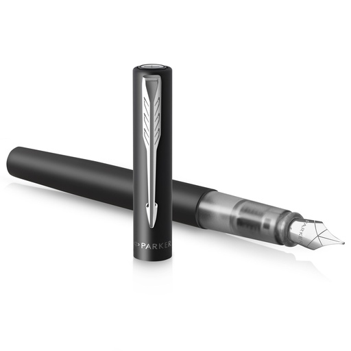 [670889] Parker Vector XL Metallic Black C.C. Fountain Pen M
