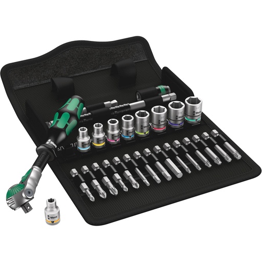[596136] Wera 8100 SA 9 Zyklop Speed- Ratchet Set, 1/4  Drive imperial