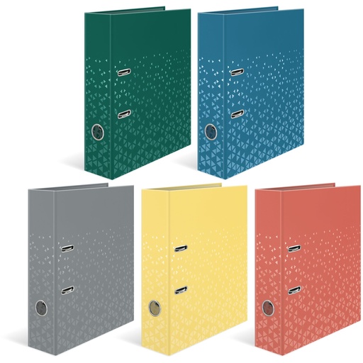 [139136] 1x5 Herma Ordner Color Standard grün/blau/grau/gelb/rot    20110