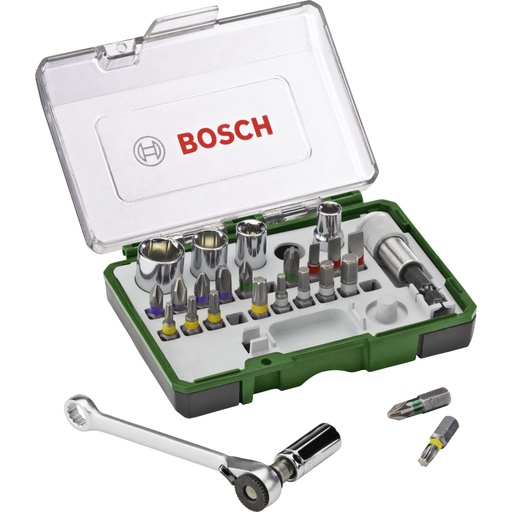 [599776] Bosch Prom 27-pcs. Screwdriver Bit and Ratchet Set