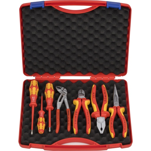 [605439] KNIPEX Tool Box  Red  Electro set 2