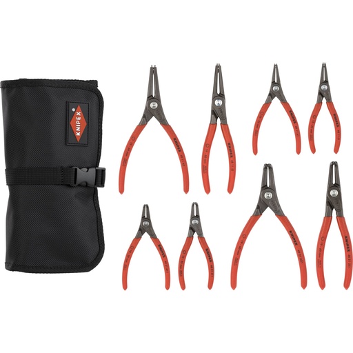 [605495] KNIPEX Circlip Pliers Set Case with 8 Pliers