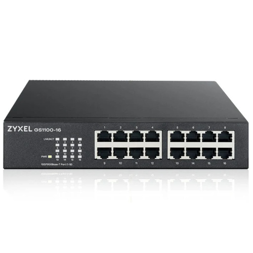 [788265] Zyxel GS1100-16 V3 16 Port Unmanaged Switch