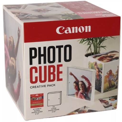 [837027] Canon PP-201 13x13 cm Photo Cube Creative Pack White Pink 40 Sh.