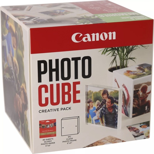[837265] Canon PP-201 13x13 cm Photo Cube Creative Pack White Green 40 Sh.
