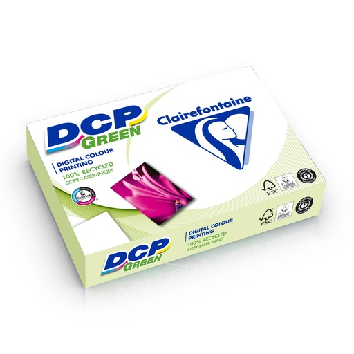 [167612] Clairefontaine DCP Green 250 g A 4 Recycled Paper 125 Sheets