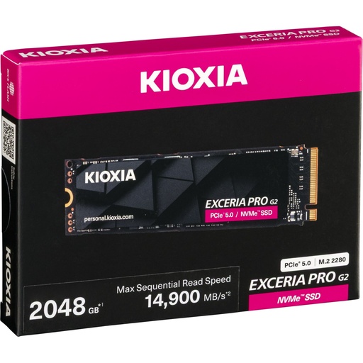 [218068] KIOXIA EXCERIA PRO G2        2TB M.2 2280 PCIe 5.0   LVE10Z2T04G8