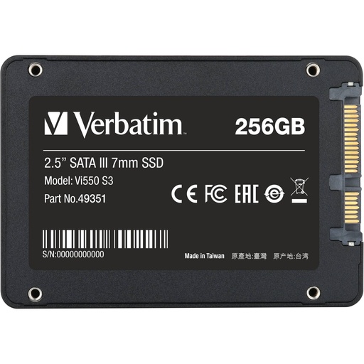 [426715] Verbatim Vi550 S3 2,5  SSD 256GB SATA III                   49351