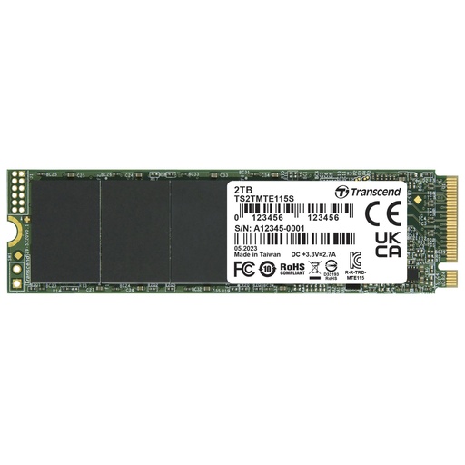 [819037] Transcend SSD MTE115S        2TB NVMe PCIe Gen3 x4