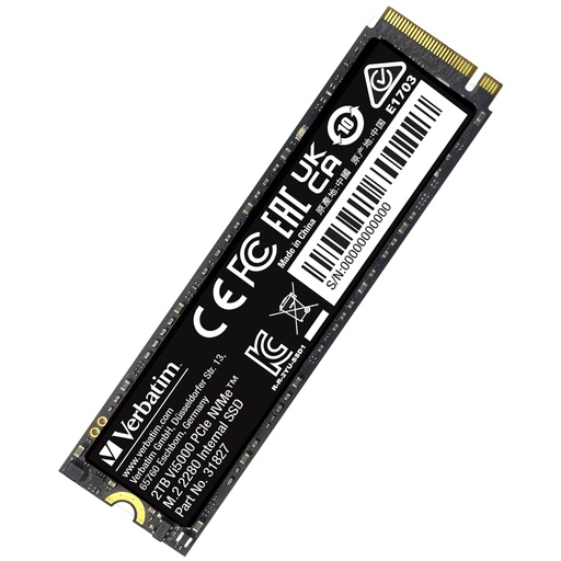 [828725] Verbatim Vi5000 M.2 SSD      2TB PCIe4 NVMe                 31827