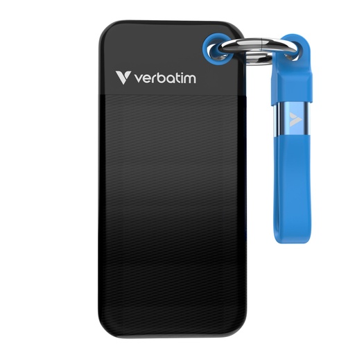 [114027] Verbatim Pocket SSD USB 3.2  1TB Black/Blue                 32191