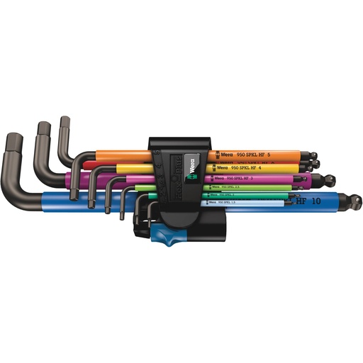 [439567] WERA 950/9 Hex-Plus HF 1 L-key set, Blacklaser
