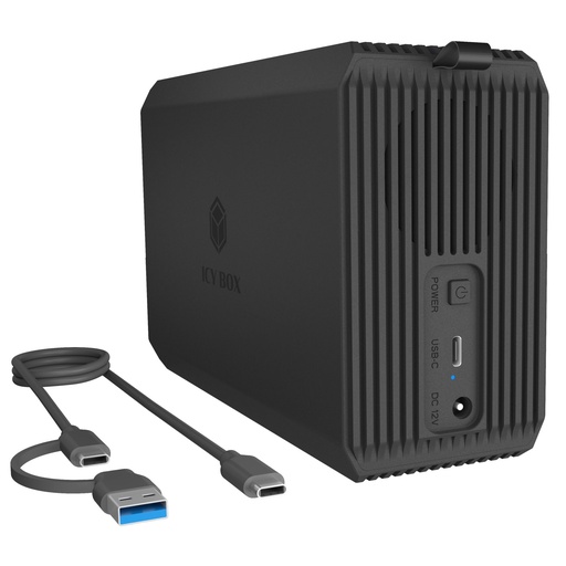 [218292] ICY BOX IB-RD3720-CU3 2-fach RAID Gehäuse 2,5 /3,5