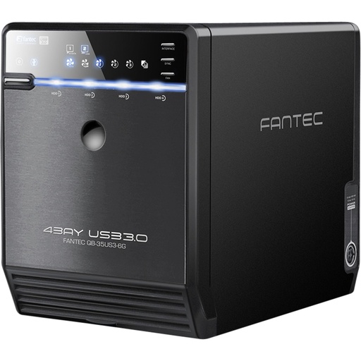 [224401] FANTEC QB-35US3-6G black 4x3,5  SATA HDD USB3.0 eSATA