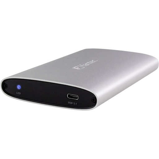 [256083] FANTEC ALU-25U31 silver 2,5  USB 3.1 Type C Aluminium