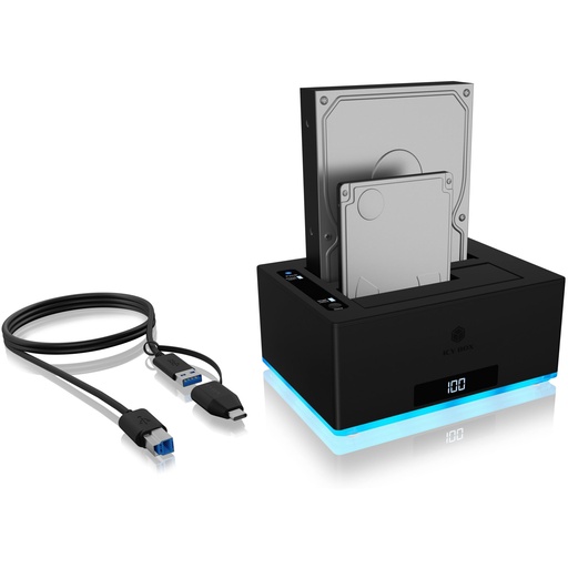 [713855] ICY BOX IB-127CL-U3 2 Bay Docking & Cloning