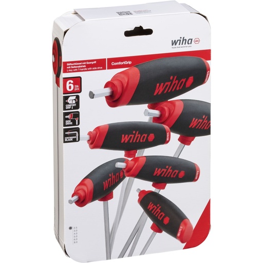 [811813] Wiha L-key with cross-handle Set ComfortGrip