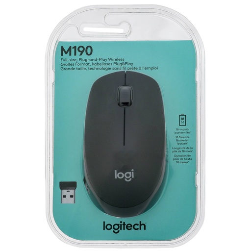 [594708] Logitech M190 anthracite cordless Mouse