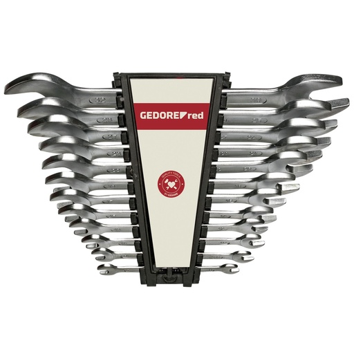 [820213] GEDORE red Double open-ended Spanner Set 12-pieces