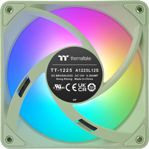 [166611] Thermaltake CT120 EX Reverse Fan Matcha Green 3 Pack ARGB Sync