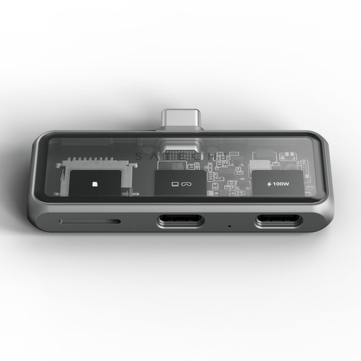 [113068] Satechi USB-C PD Mobile XR Hub & MicroSD Card Reader space grey