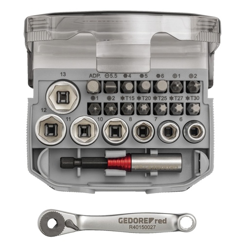 [820542] GEDORE red Socket Set 1/4 23-pieces
