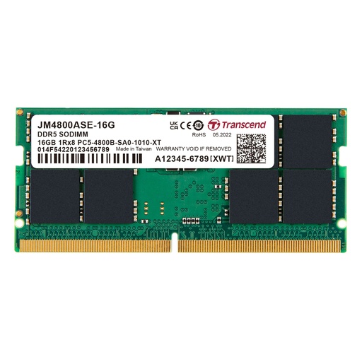 [151953] Transcend JetRAM DDR5 4800 16GB SO-DIMM