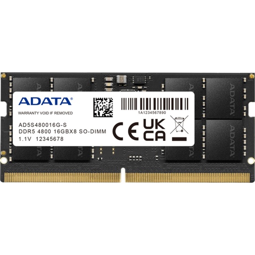 [206924] ADATA DDR5 4800 SO-DIMM    16GB AD5S480016G-S