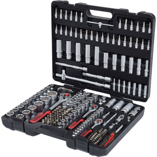 [479705] 0S Tools 1/4 +3/8 +1/2  Socket Wrench-Set 179-pieces 917.0779